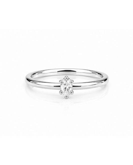 June 0,25 ct oval diamant, Vigsel / Förlovningsring