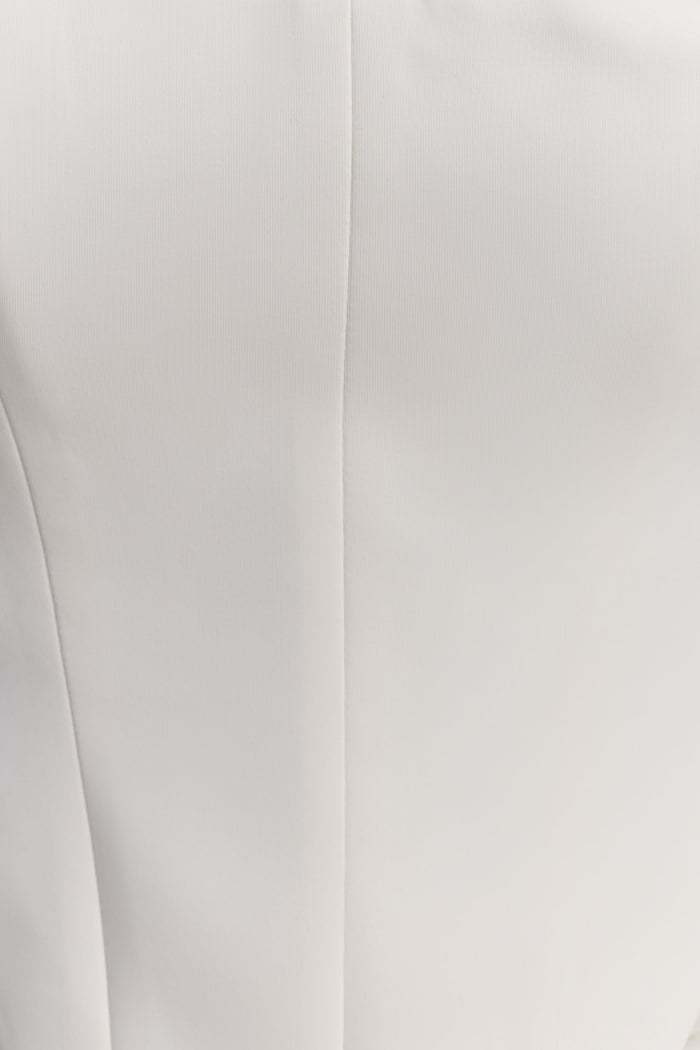 Karina Strapless Scuba Corset  - White