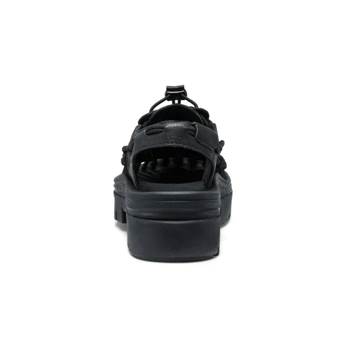 Keen All Gender UNEEK PLT Sneaker - BLACK SMOOTH LEA