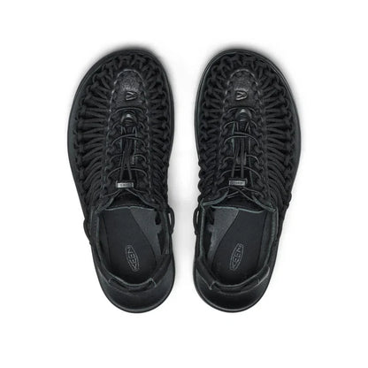 Keen All Gender UNEEK PLT Sneaker - BLACK SMOOTH LEA