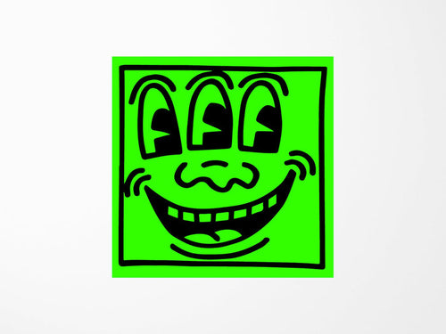 Keith Haring 3-Eyed Face Vinyl Sticker