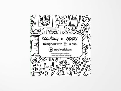 Keith Haring 3-Eyed Face Vinyl Sticker