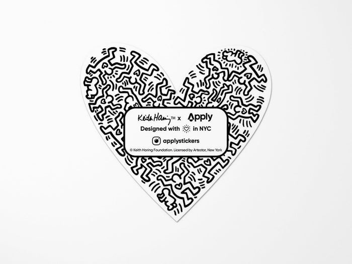 Keith Haring Heart Vinyl Sticker
