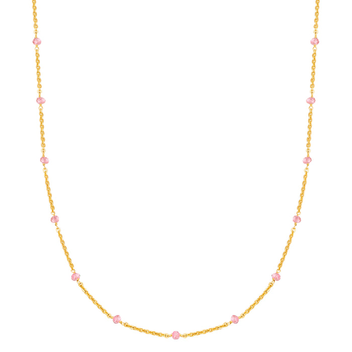 Kette gold mit Kunzit