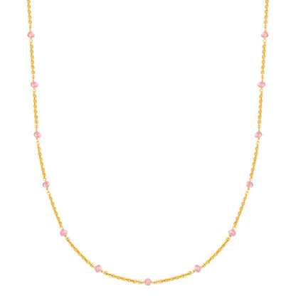 Kette gold mit Kunzit