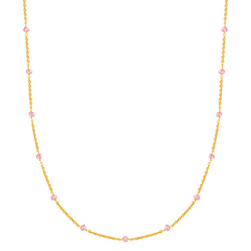 Kette gold mit Kunzit