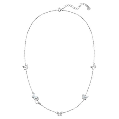 Kette mit Schmetterlings-Anhänger silber Zirkonia