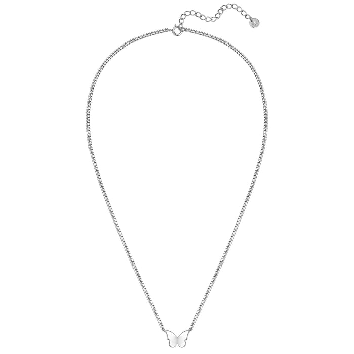 Kette mit Schmetterlings-Anhänger silber