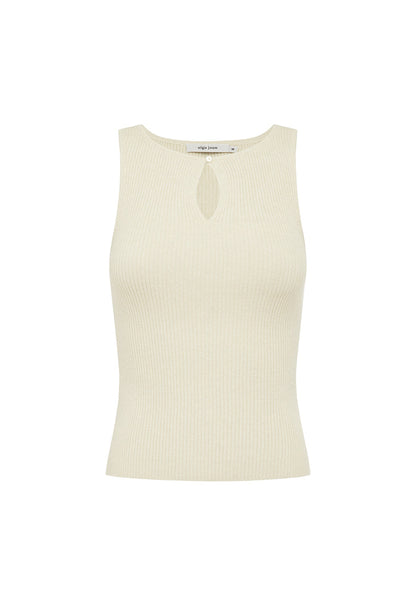 Key-Hole Knit Tank Avena