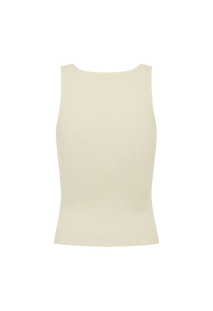 Key-Hole Knit Tank Avena