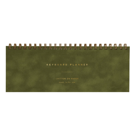 Smitten On Paper Keyboard Planner, Velvet Moss