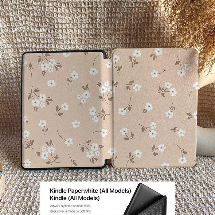 Khaki Blossoms | Kindle Case - IMCASE