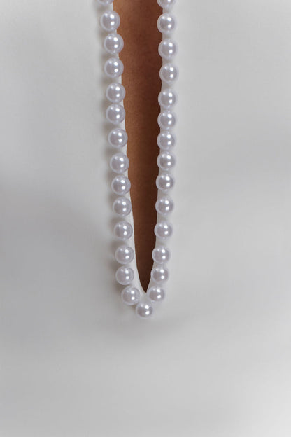 Kingsley Beaded Neckline Mini Dress - Ivory