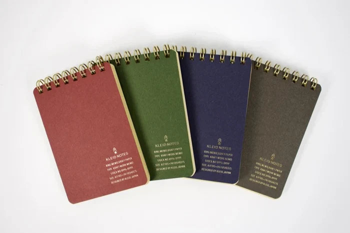 Kleid Stationery Work Memo -  A7 Grid Notebook - Olive Drab