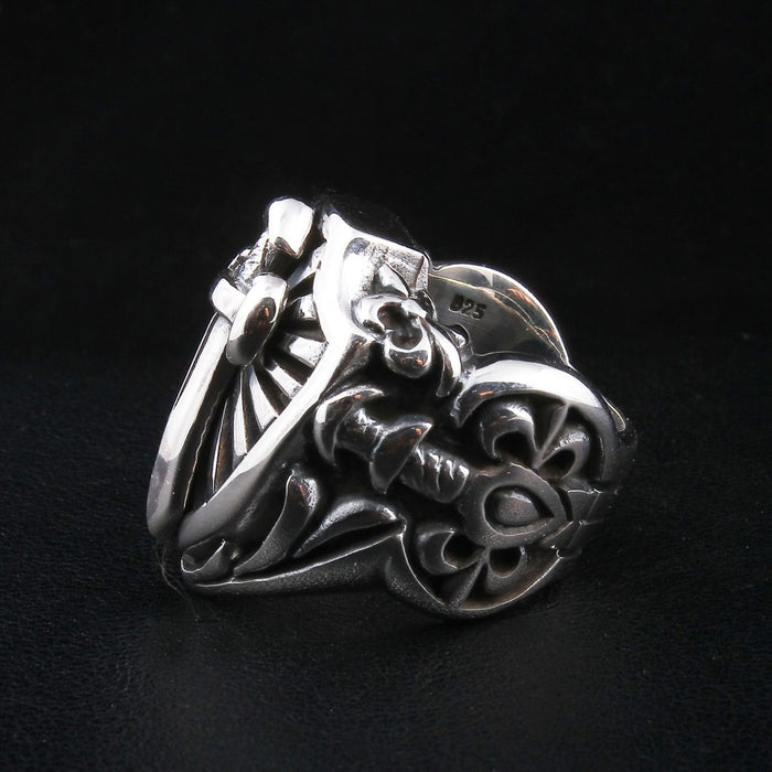 Inside view of ring band showing .925 authenticity hallmark