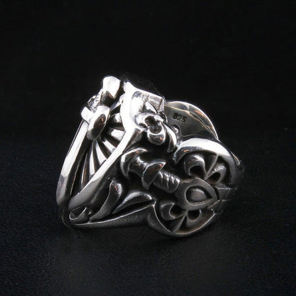 Inside view of ring band showing .925 authenticity hallmark
