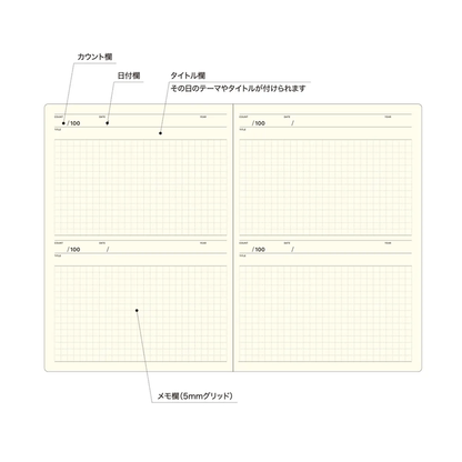Laconic Style Notebook - 100 Days