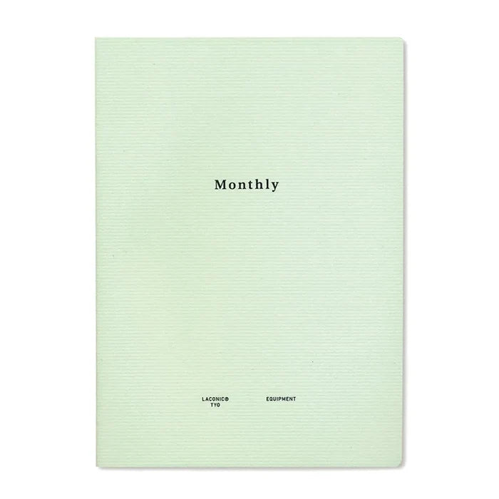 Laconic Style Notebook - Monthly