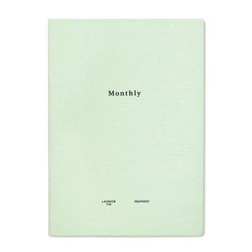 Laconic Style Notebook - Monthly