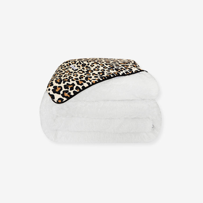 Lana Leopard Tan Luxe Plush Patoo® Blanket