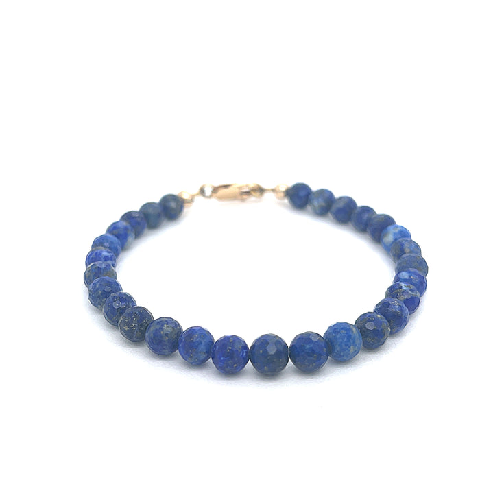 Lapis Lazuli Gemstone Beaded Bracelet