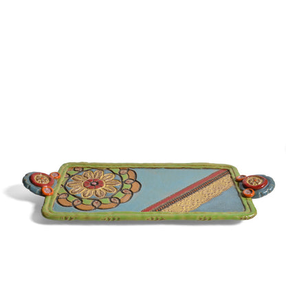 Laurie Pollpeter Eskenazi Lina's Petals Handcrafted American Pottery Tray