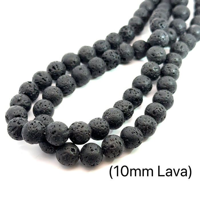 Lava Gemstone Strands, jewelry supplies