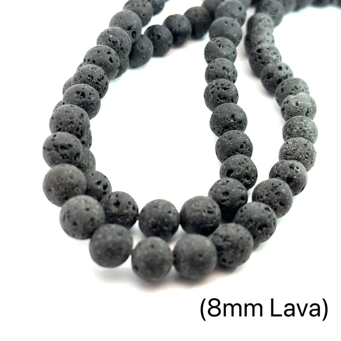 Lava Gemstone Strands, jewelry supplies