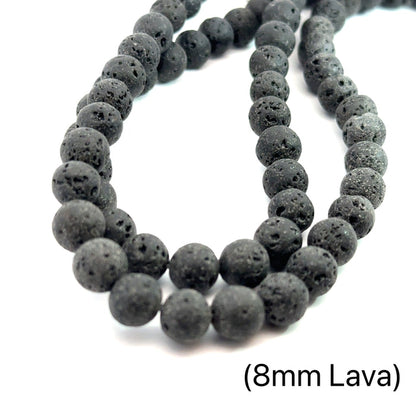 Lava Gemstone Strands, jewelry supplies