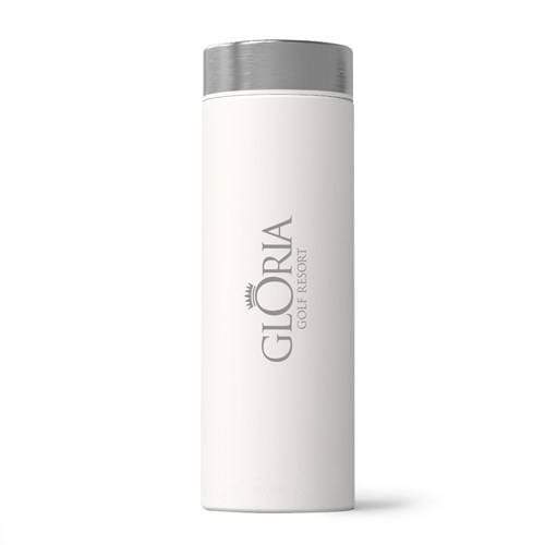 White/Silver Custom Le Baton Travel Bottle - Corporate Gifts