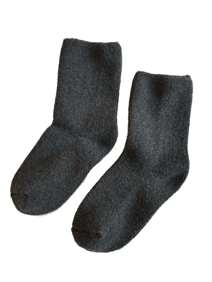 Charcoal Custom Le Bon Cloud Socks - Corporate Gifts