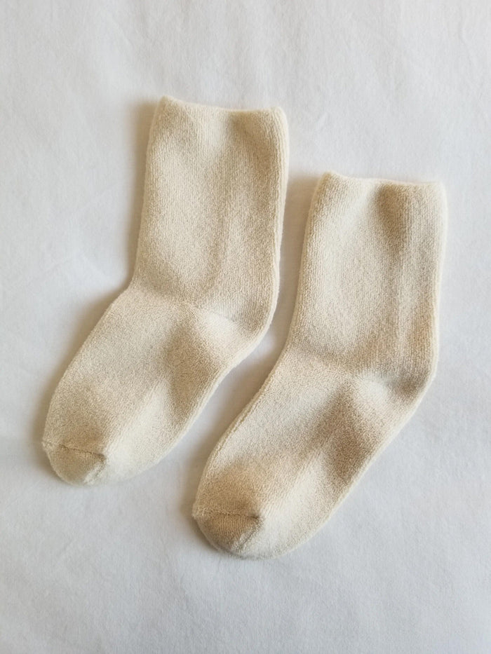 Ecru Custom Le Bon Cloud Socks - Corporate Gifts