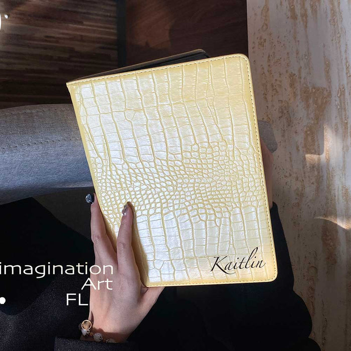 Leather iPad Case - Yellow - IMCASE