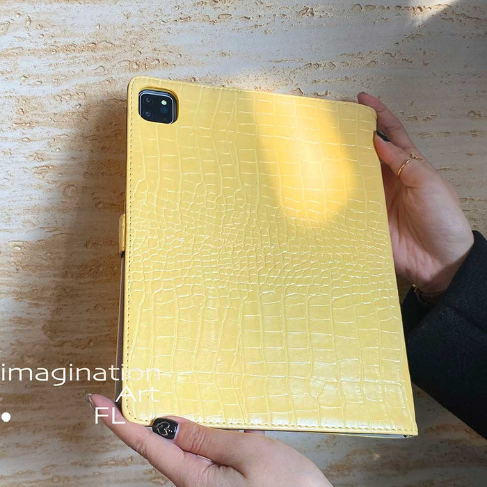 Leather iPad Case - Yellow - IMCASE