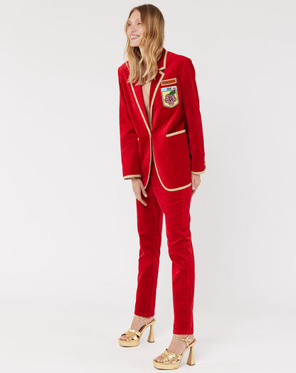 Leona Velour Red Pants
