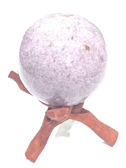 Lepidolite Gemstone Sphere | Healing Crystal for Anxiety & Peace