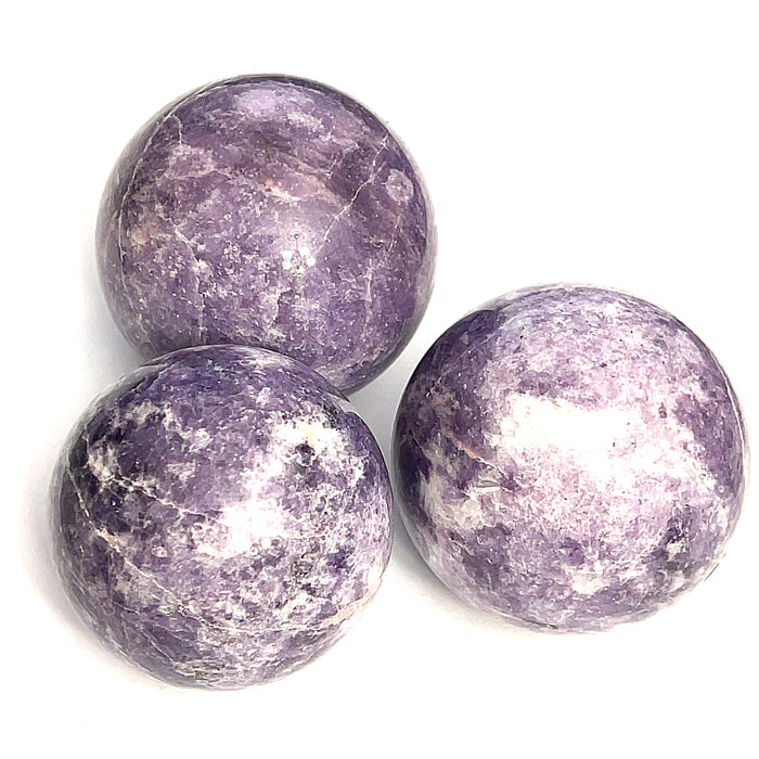 Lepidolite Gemstone Sphere | Healing Crystal for Anxiety & Peace