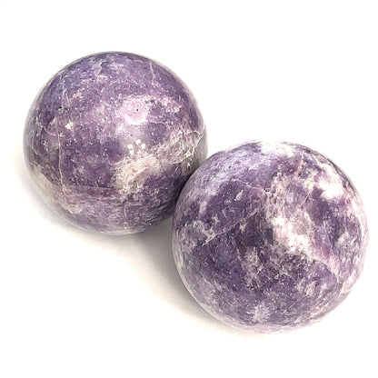 Lepidolite Gemstone Sphere | Healing Crystal for Anxiety & Peace
