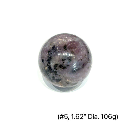 Lepidolite Gemstone Sphere | Healing Crystal for Anxiety & Peace