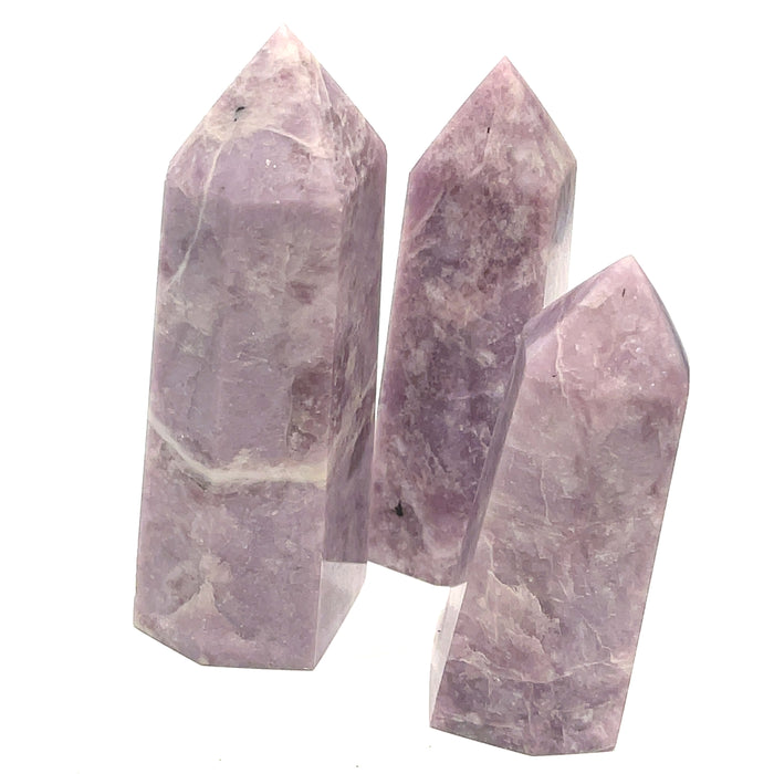 medium thick lepidolite towers
