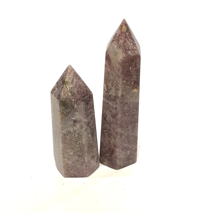 small lepidolite towers