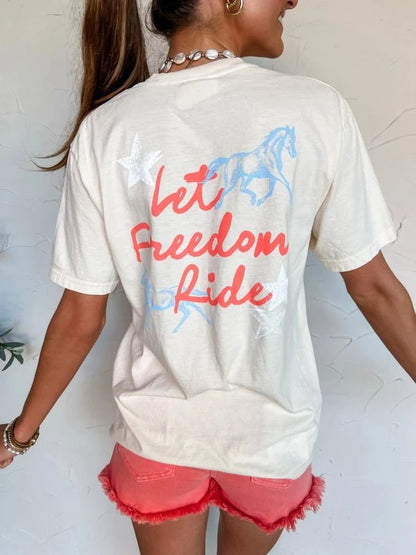 Let Freedom Ride Graphic TeeS