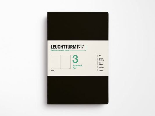 Leuchtturm 1917 Jottbook Pur Set of 3 - Black