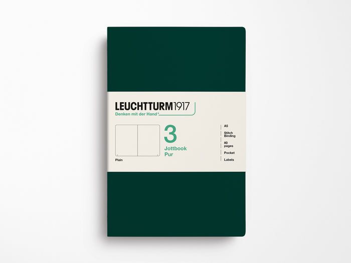 Leuchtturm 1917 Jottbook Pur Set of 3 - Forest Green