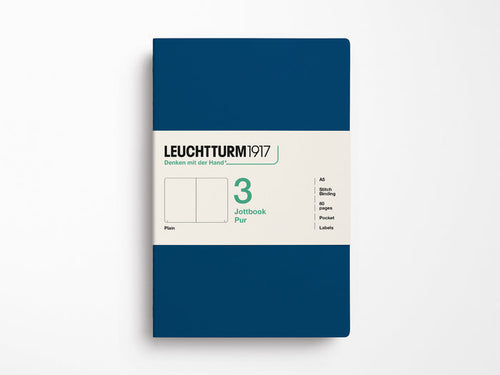 Leuchtturm 1917 Jottbook Pur Set of 3 - Indigo