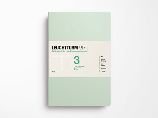 Leuchtturm 1917 Jottbook Pur Set of 3 - Mint Green