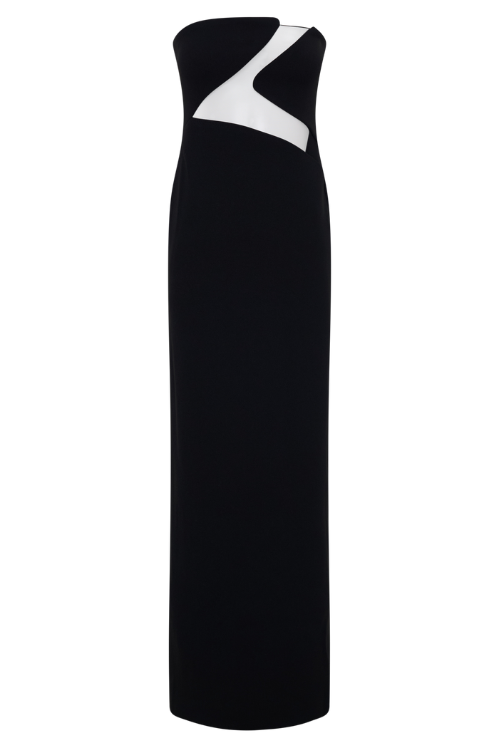 Lianne Strapless Maxi Dress - Black