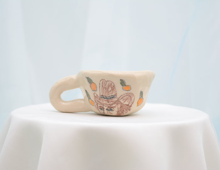 Lil Cowboy and Oranges Cup - Juice Ceramics