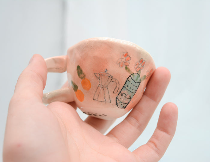 Lil Moka Pot Scene Cup - Juice Ceramics