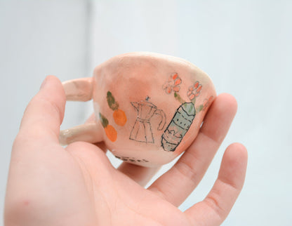 Lil Moka Pot Scene Cup - Juice Ceramics